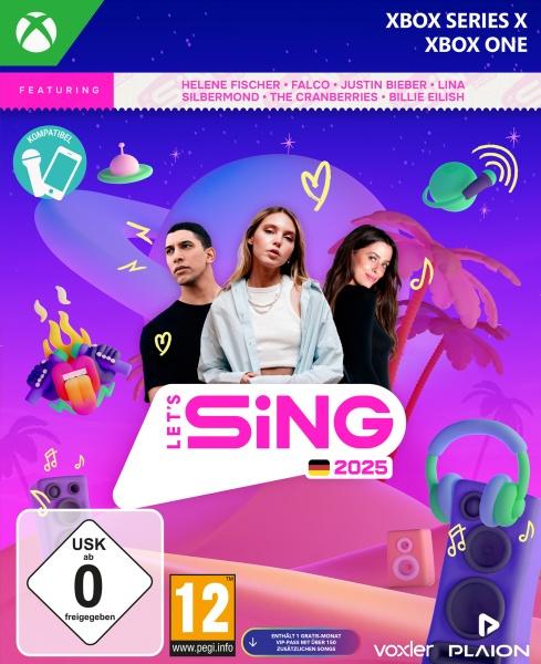 Actual product image Plaion Let's Sing 2025 German Version (Xbox One S, Xbox Series X, DE)