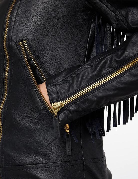 Actual product image Kendall + Kylie Leather Fringe Jacket (L)