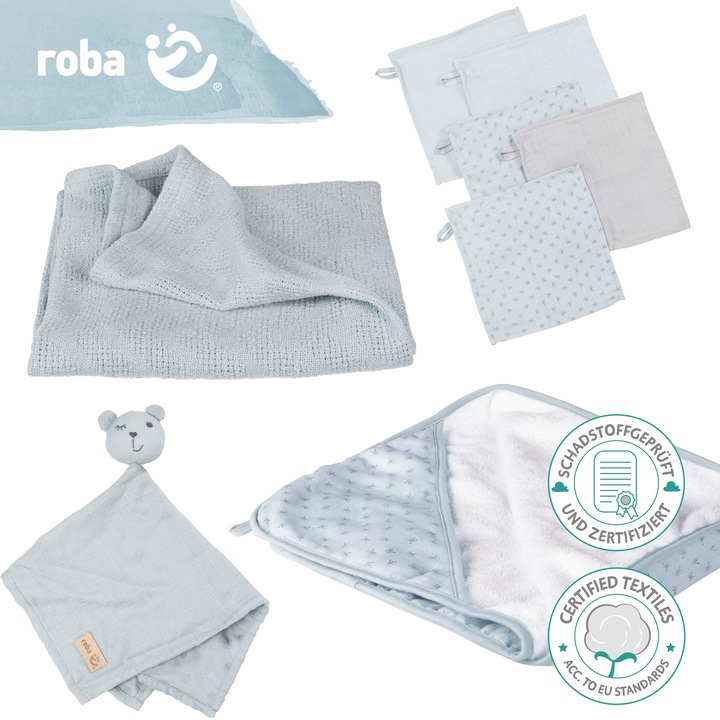 Actual product image Roba Gift set baby care Lil Planet turquoise