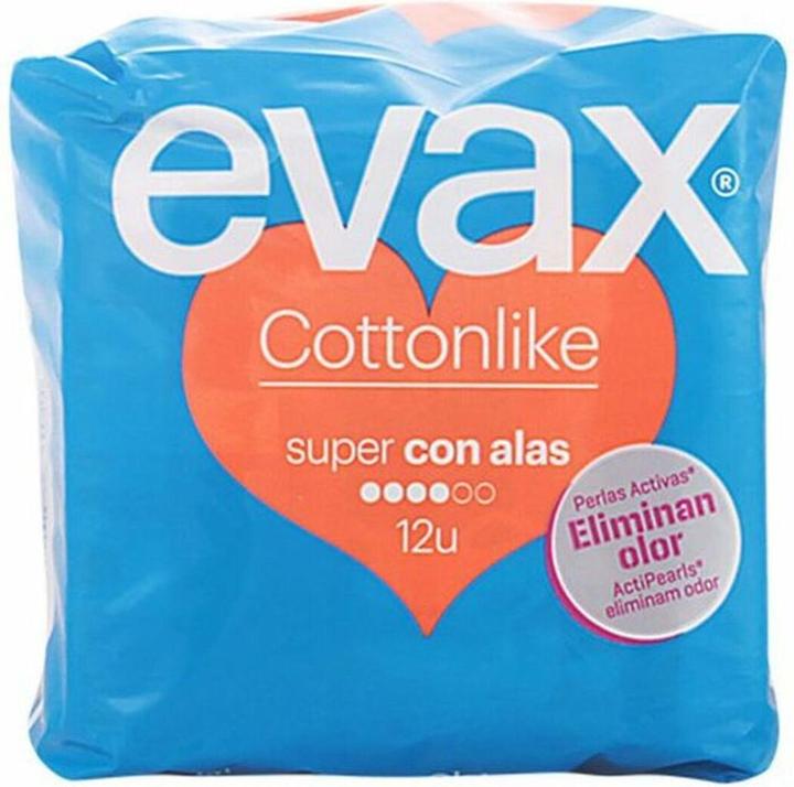 Evax COTTONLIKE compresas super alas 12 uds (12 x, Damenbinden)