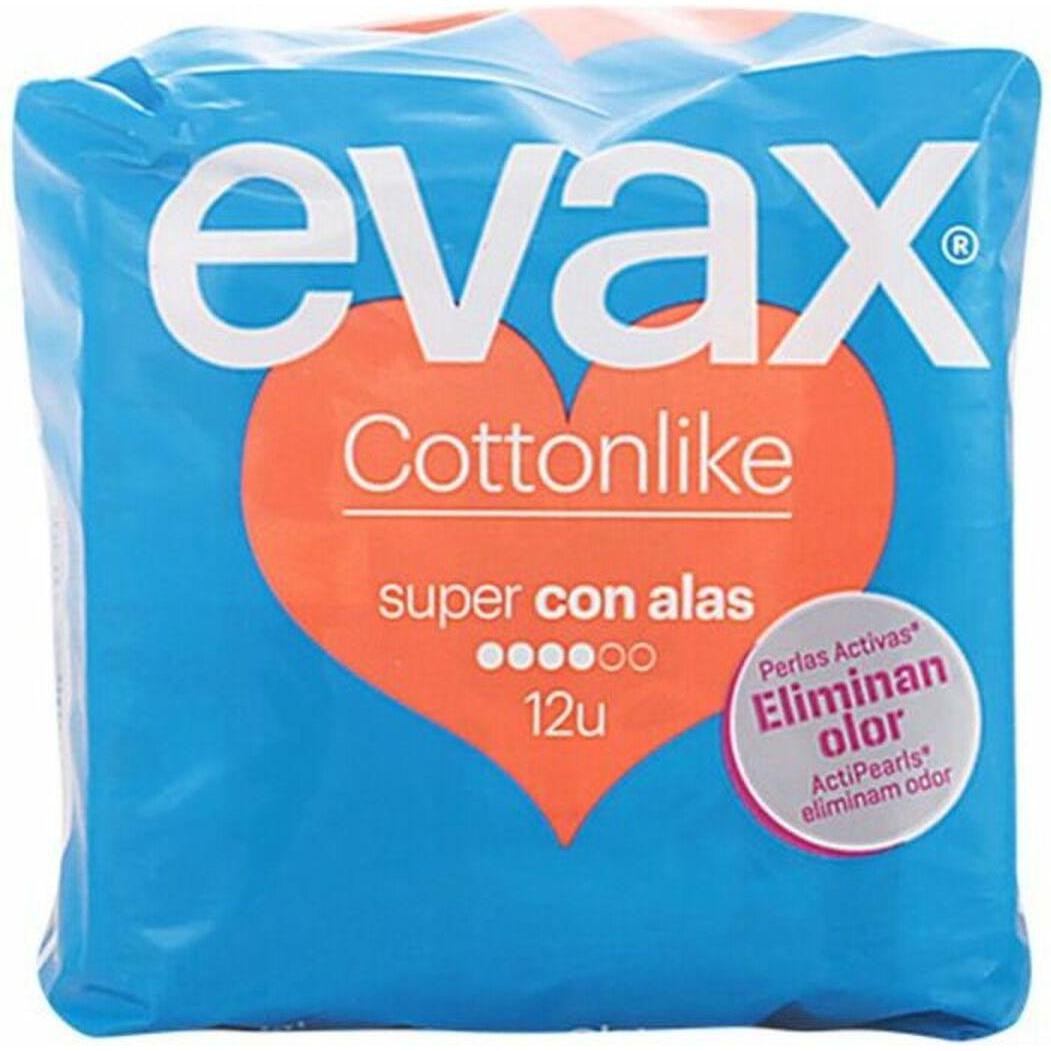 Evax, Binden, COTTONLIKE compresas super alas 12 uds (12 x, Damenbinden)