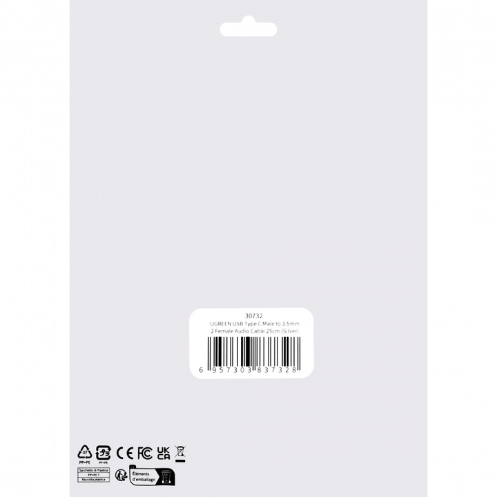Actual product image Ugreen USB-C - 3.5mm socket (0.25 m, 3.5mm jack (AUX))