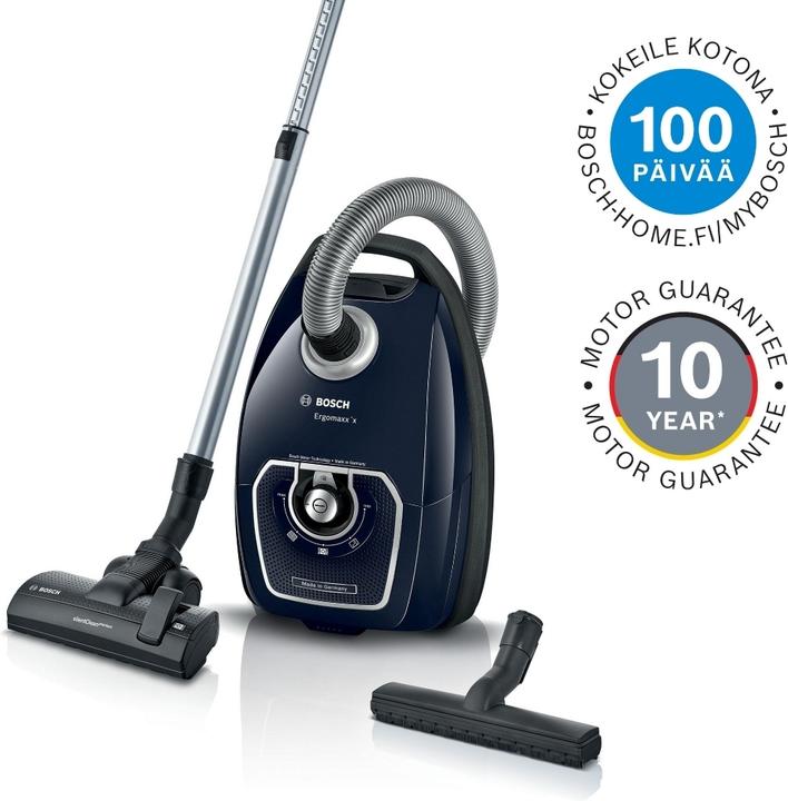 Produktbild Bosch Hausgeräte Vacuum cleaner BGB7X420 Bagged, Power 650 W, Dust capacity 2 L, Blue