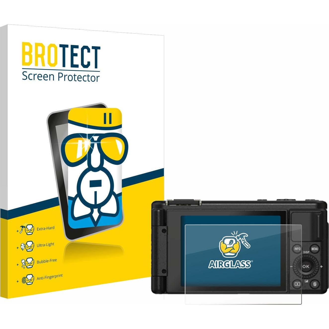 BROTECT Schutzglas Schutzfolie Displayschutz Display Schutz Glas Folie klar (Displayschutz), Kameraschutz
