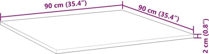 Produktbild vidaXL Tischplatte (90 x 90 x 2 cm)