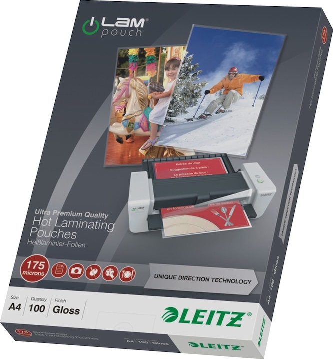 Productafbeelding Leitz Lamineerfilm (A4, 100 Stuk, 175 µm)