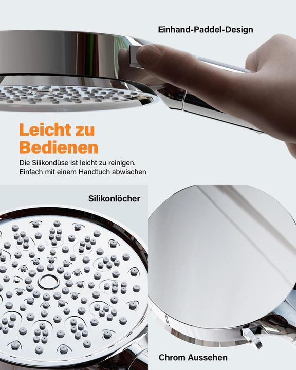 Produktbild Cobbe Duschkopf mit Filter (6 Strahlarten)