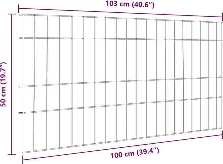 Produktbild vidaXL Gartenbarriere
