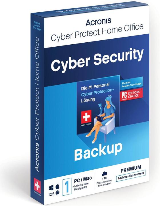 Actual product image Acronis Cyber Protect Home Office Premium - 1 computer + 1TB cloud storage - 1 year subscription (1 User, 12 months)