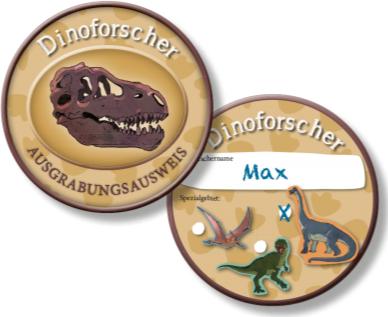DH-Konzept Dinosaur researcher badge (6 pcs.)