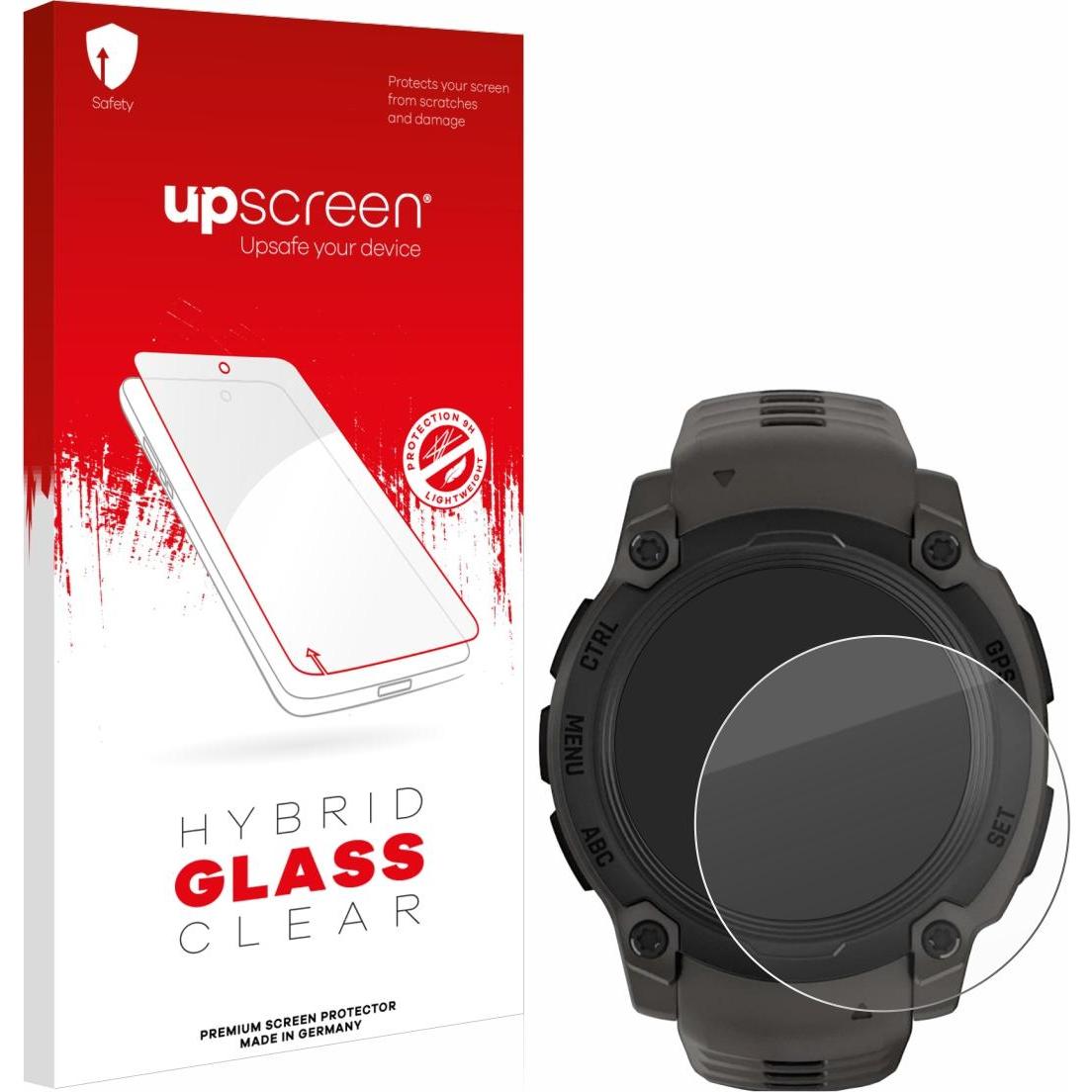 upscreen Schutzglas Schutzfolie Displayschutz Display Schutz Glas Folie klar, Smartwatch Schutzfolie, Transparent