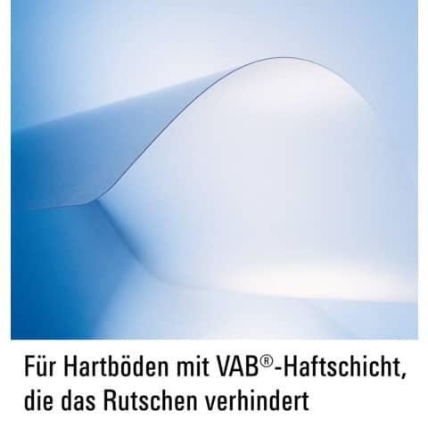 Thumbnail - Rs, Bodenschutzmatte, Bodenschutzmatte 180x120cm DuragripMeta transparent für harte Böden (180 x 120 cm)