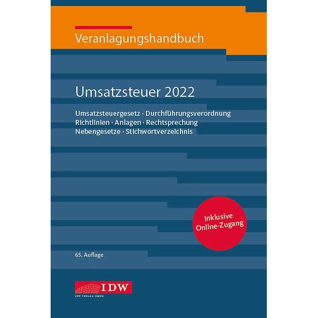Thumbnail - Veranlagungshandb. Umsatzsteuer 2022, Ratgeber