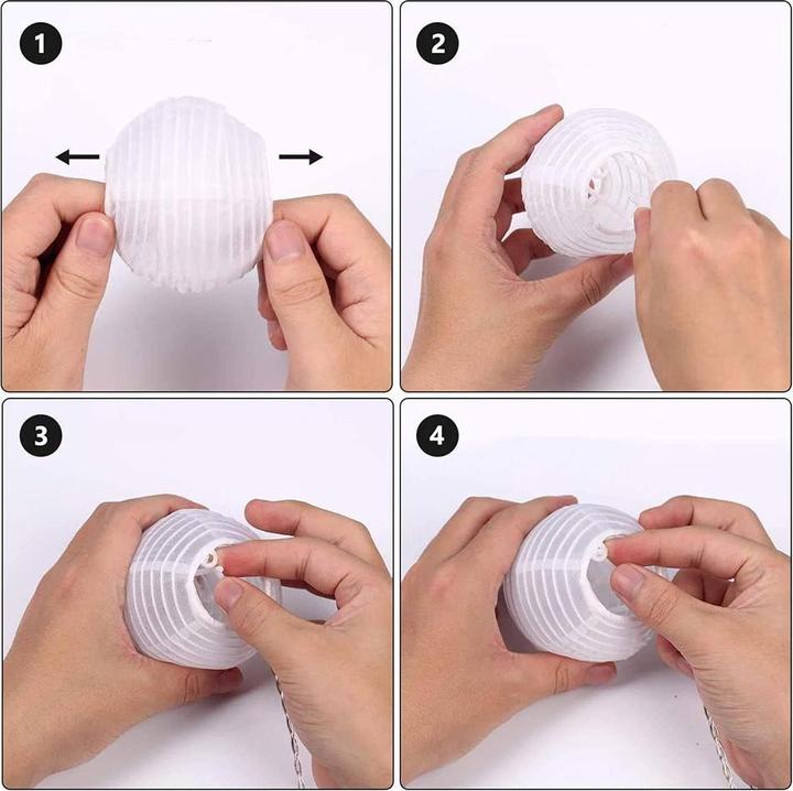 Esmée LED Papier Solar Lichterkette Lampion Warmweiss (5m) (5 m)