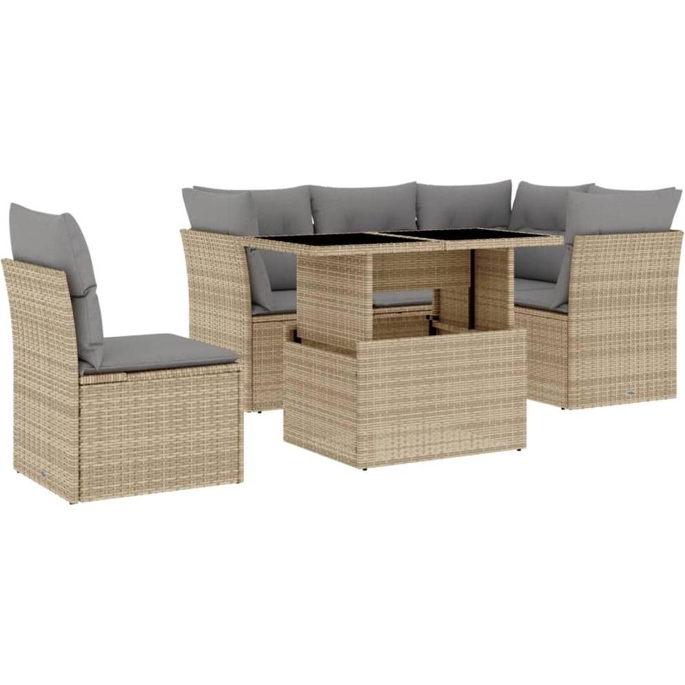 VidaXL, Gartenlounge, 10-tlg. Garten-Lounge-Set mit Kissen