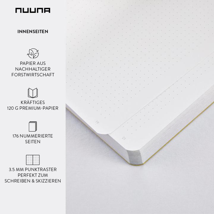 Image du produit Nuuna Dream Boat M, Jaune (13,5 x 20 cm, Pointillés, Couverture rigide)