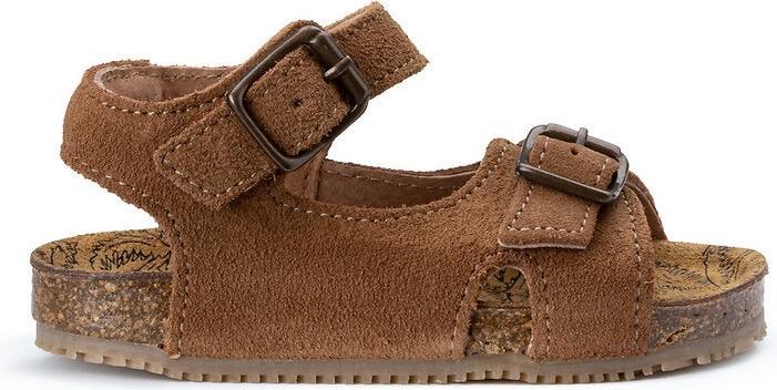 Actual product image La Redoute Collections Leather sandals with buckle (24)