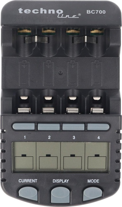 Produktbild AccuCell 4x Sanyo Eneloop XX HR-3UWX 2500mA, Schnelladegerät LCD-Display (4 Stk., AA, 3000 mAh, Ladegerät inkl. Akku)
