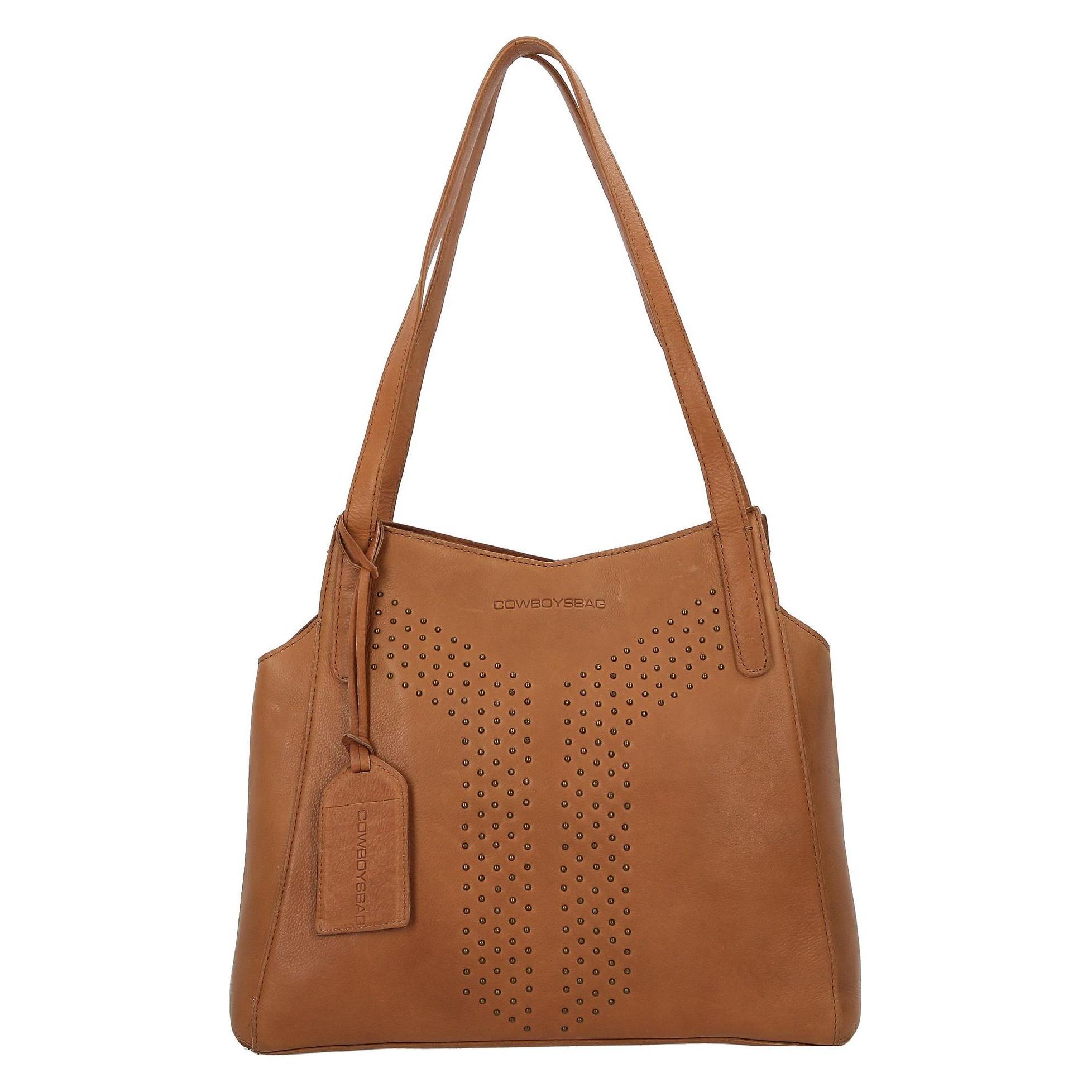 Cowboysbag, Damen, Handtasche, Lavish Imbler Schultertasche Leder 30 Cm, Braun