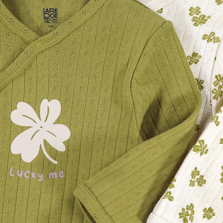 Actual product image La Redoute Collections 2er-Pack Strampler aus Pointelle-Strick (50)