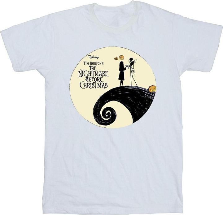 Actual product image The Nightmare Before Christmas Mens Logo Cotton T-Shirt (4XL)