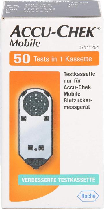 Actual product image Roche ACCU-CHEK Mobile test cassette and tests, 50 test strips