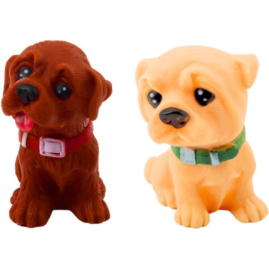 Lean Toys Lean Niedliche Welpen Hunde Gummi Set 8Cm 6Stück (Giochi per cuccioli), Gioco per cani