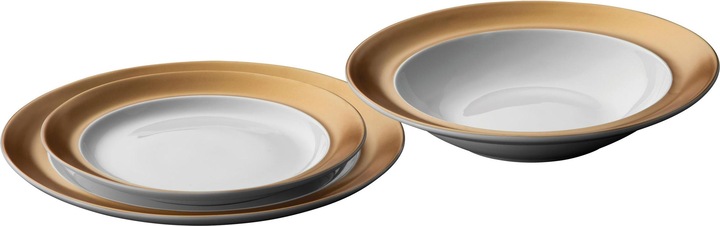 Immagine prodotto BergHoff Servizio da tavola Gem Line 3 pezzi, oro/bianco (3 x, 26.50 cm)