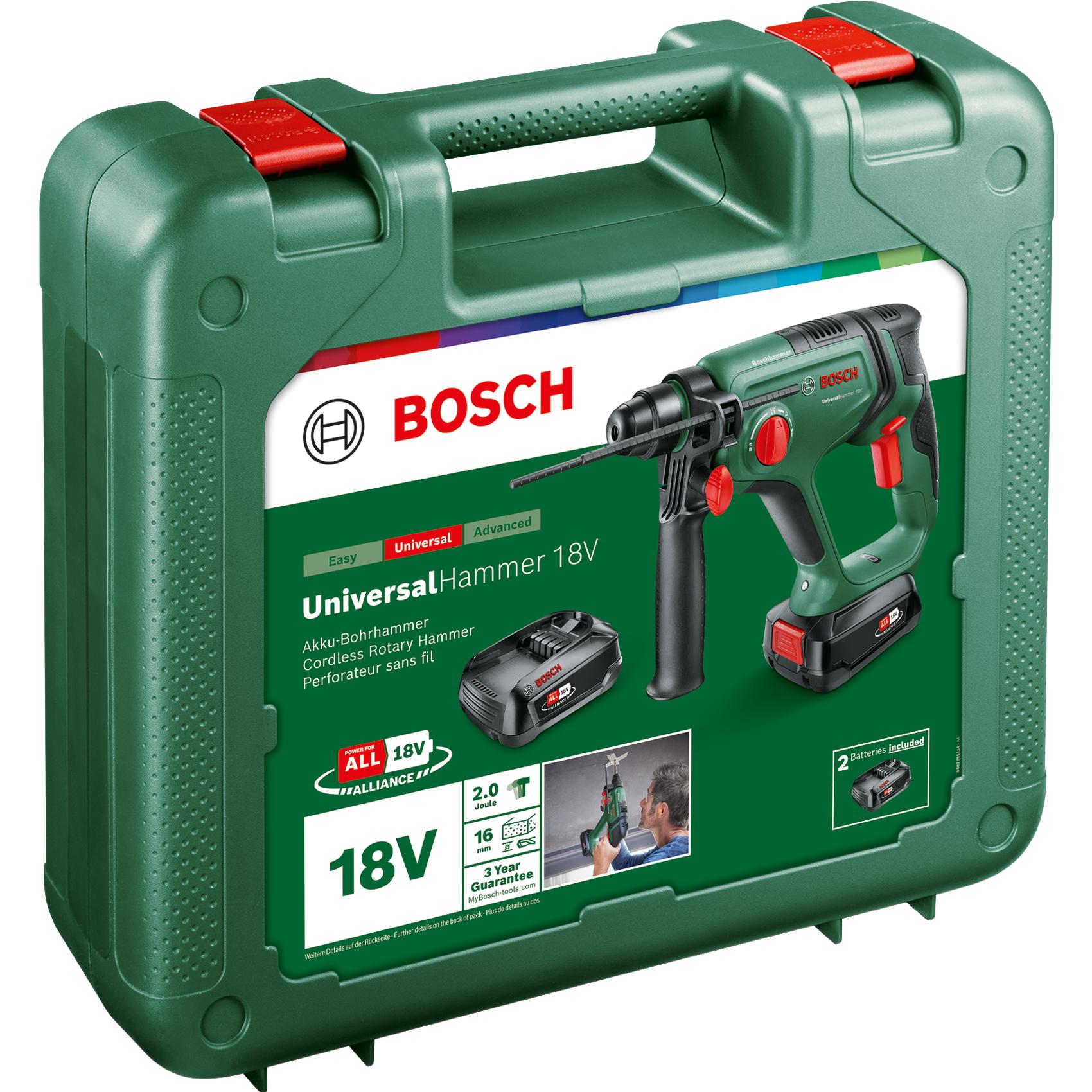 Thumbnail - Bosch Home & Garden, Bohrmaschine + Akkuschrauber, UniversalHammer 18V (Akkubetrieb)