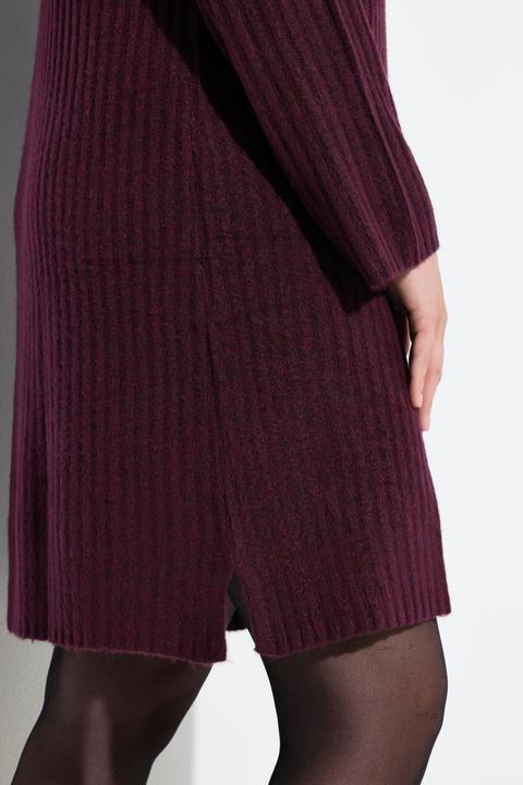 Actual product image Ulla Popken Ribbed Knit Long Sleeve Troyer Collar Dress (42, 44)