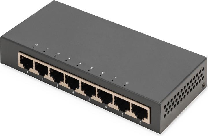 Produktbild Digitus 8-Port Gigabit Switch, Desktop, Unmanaged, Metallgehäuse (8 Ports)