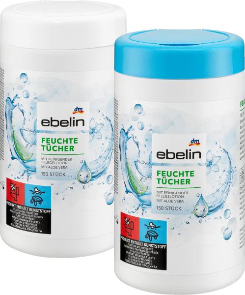 Produktbild dm ebelin feuchte Tücher Ovaldose