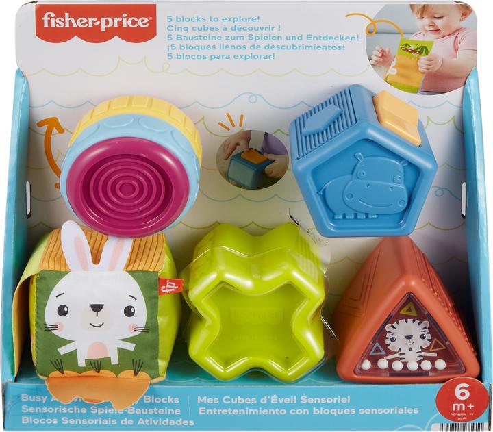 Produktbild Fisher-Price Baby Spielzeug Busy Activity Sensorische Blöcke