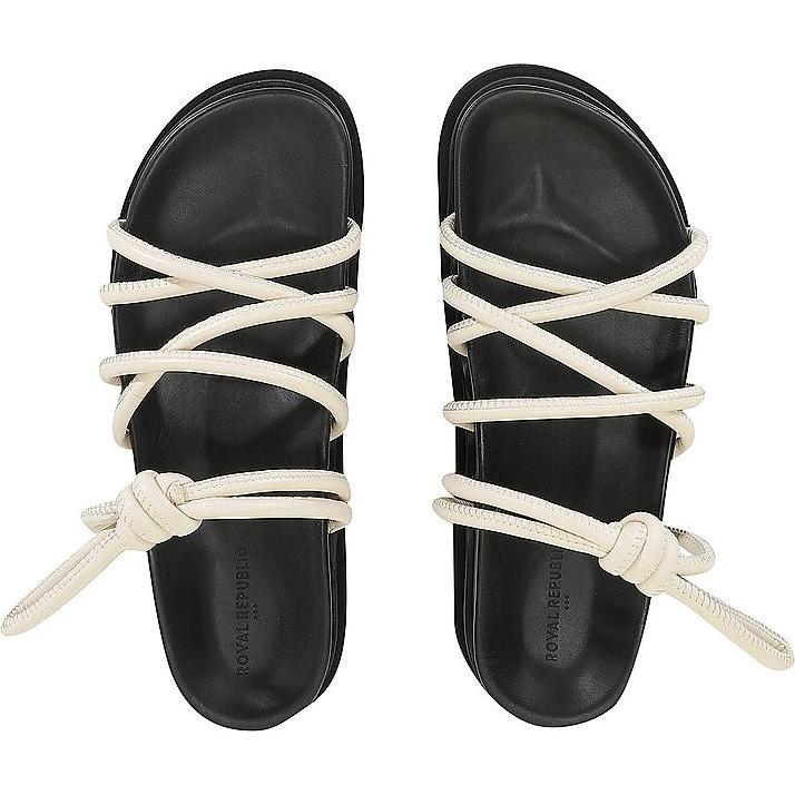 Thumbnail - Royal VKB, Damen, Sandalen, Pantoletten MELLOW BOW, Beige, (40)
