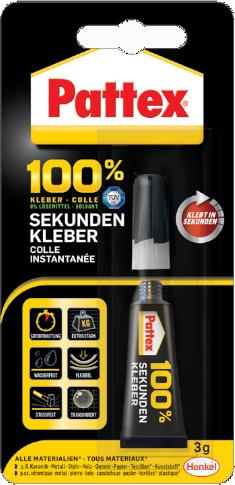 Produktbild Pattex Sekundenkleber 100% (3 g)