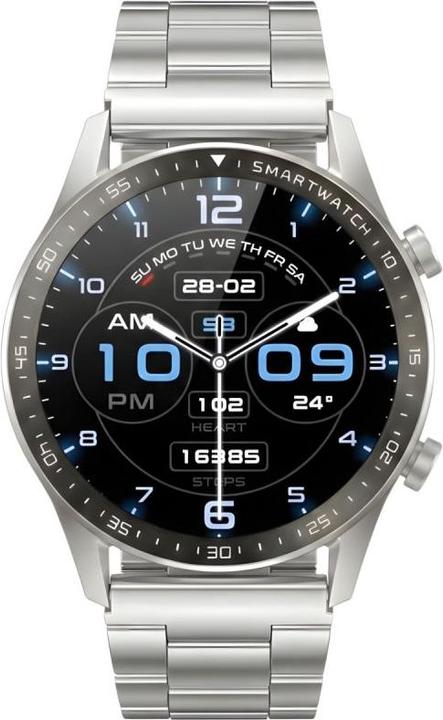 Actual product image Gravity Smartwatch Srebrny Bransoleta + Pasek GT10-6 (46 mm)