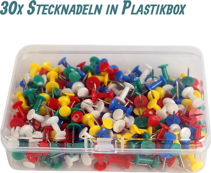 Produktbild Relaxdays 12x Filzpinnwand (Pinnwand, 30 x 10 cm)