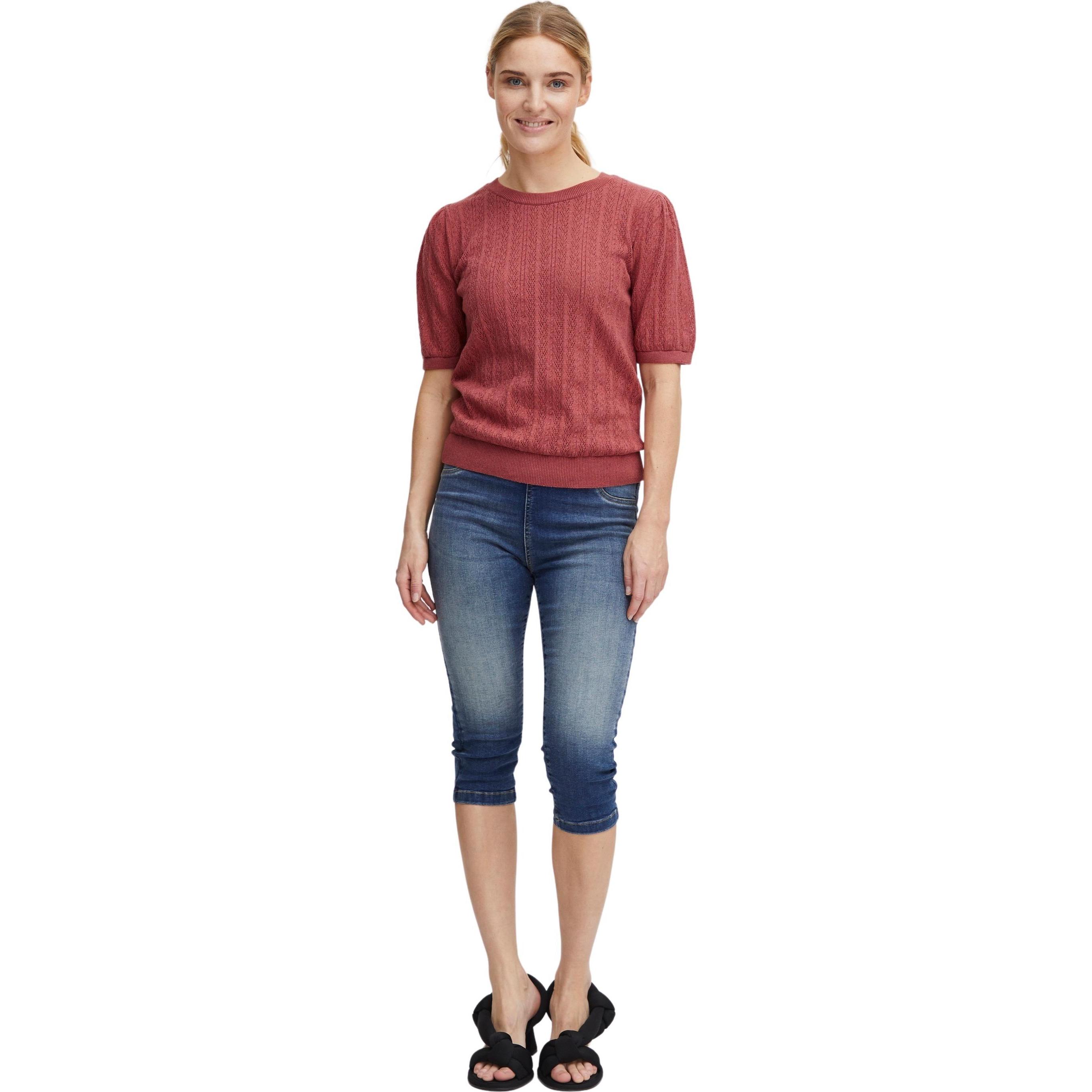 B.young, Damen, Pullover, pullover mit kurzen ärmeln, olivette, Rosa, (XS)