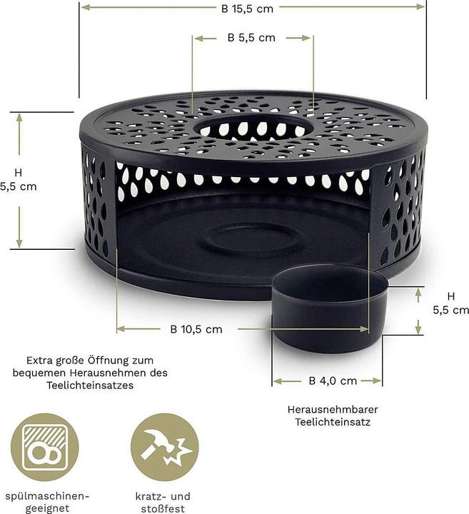 Produktbild Creano Stövchen Leaf