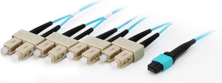 Actual product image equip MTP/SC Trunk Fiber Patch Cord OM4 M/M (20 m)