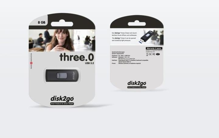 Image du produit Disk2go Trois.O (8 Go, USB-A)