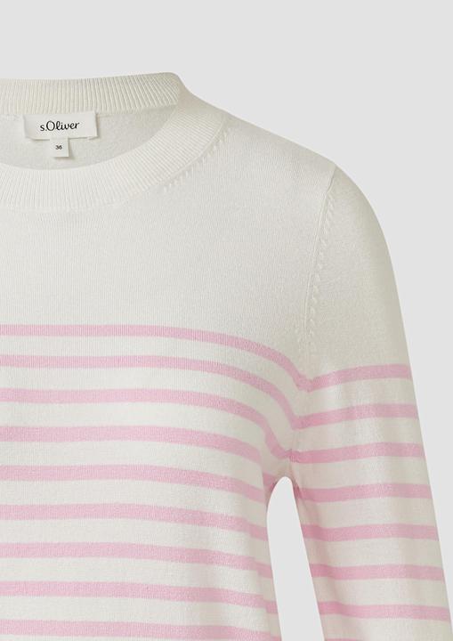Image du produit s.Oliver Strickpullover Gestreifter Pullover aus Viskosemix (36)