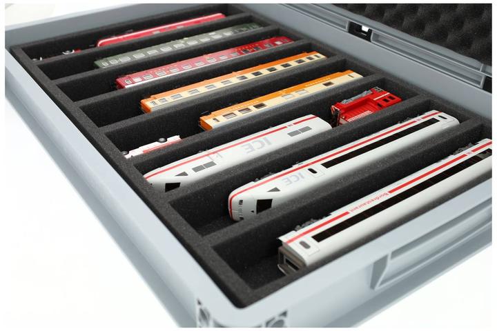 Image du produit Feldherr EB22SET - Conteneur Euro pour trains miniatures, locomotives et véhicules - 8 barres pour (Matières plastiques)