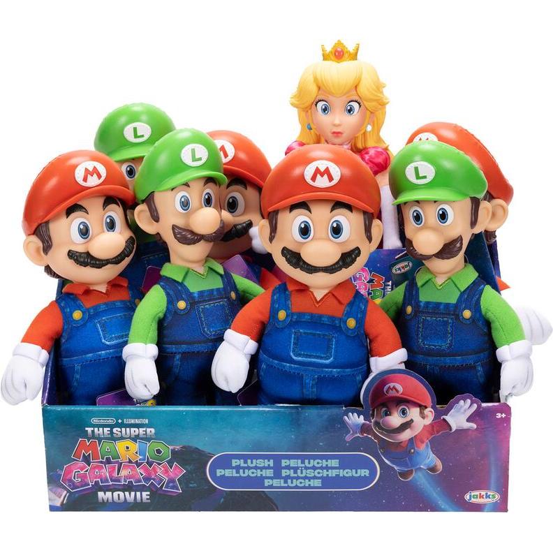 Jakks Pacific Super Mario Galaxy Movie Peluche (8pz) Assortiti 25cm (25 cm)
