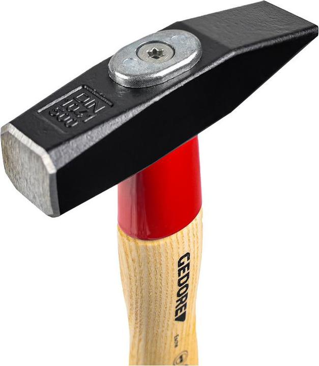 Actual product image Gedore 600 E-500 Metalworker's hammer ROTBAND-PLUS with ash handle, 500 g (500 g)