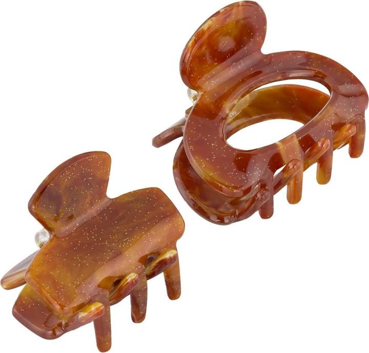 Image du produit Trisa Cheveux - Pinces à cheveux marbrées, or brun (2 pcs)