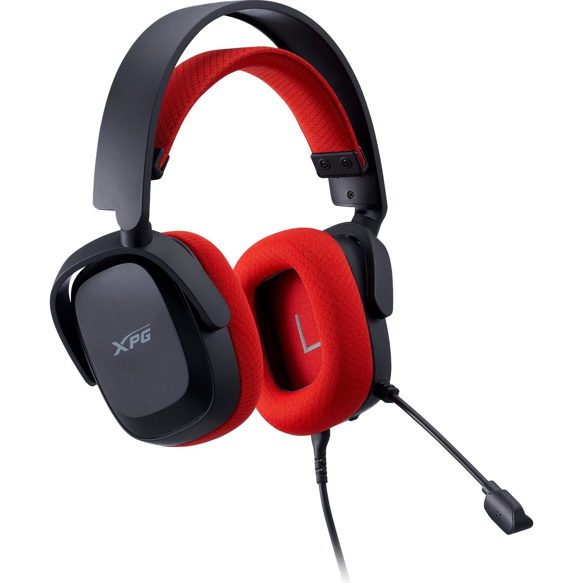 Adata Gaming Headset XPG PRECOG STUDIO schwarz/rot retail (Kabelgebunden), Gaming Headset, Schwarz, Rot