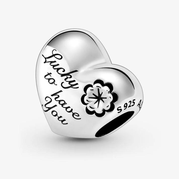 Actual product image Pandora Heart & Shamrock Charm (Sterling silver 925)