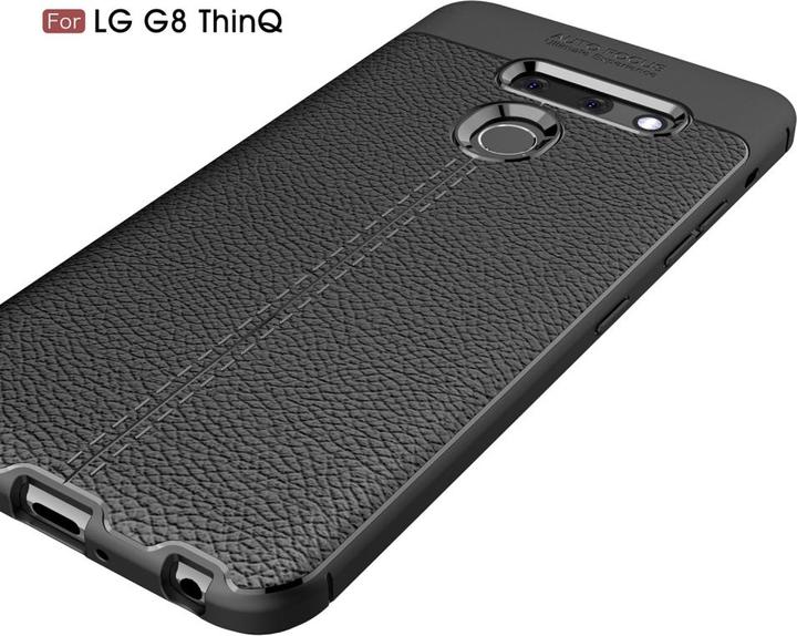 Actual product image Screenguard LG G8 ThinQ Sleeve Leather Design TPU Cover (G8 ThinQ)