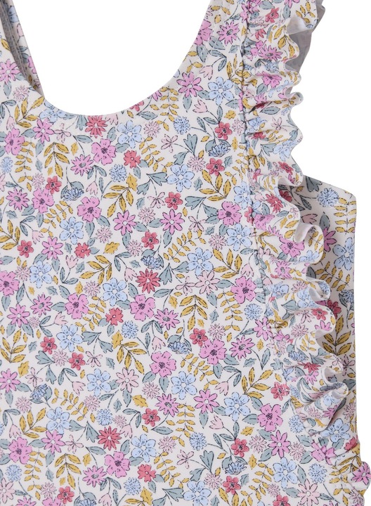 Produktbild Vertbaudet Mädchen Baby Badeanzug mit Volants, Blumenprint (74)